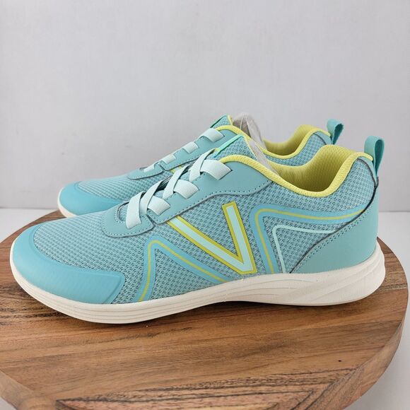 Vionic Womens Size 8 Turquoise Blue Shayna Mesh Walking Sneakers NIB - Picture 1 of 9